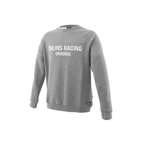 OHLINS HOODIE GREY-WHITE PRINT L 11310-04